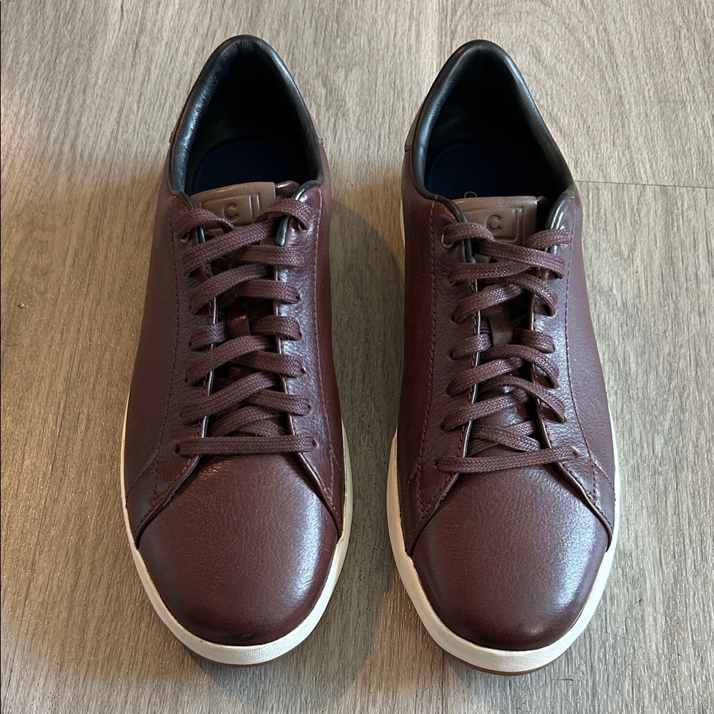 COLE HAAN GRANDPRO Classic Brown Leather Sneakers for Men(NWOT) - Picture 1 of 11